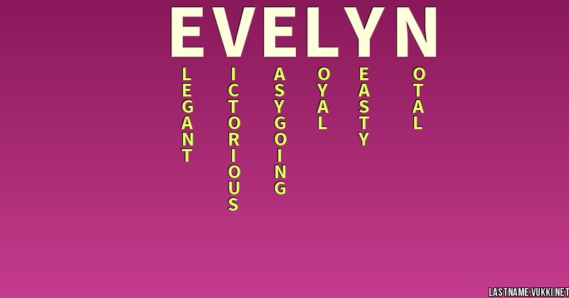 last-name-meaning-evelyn