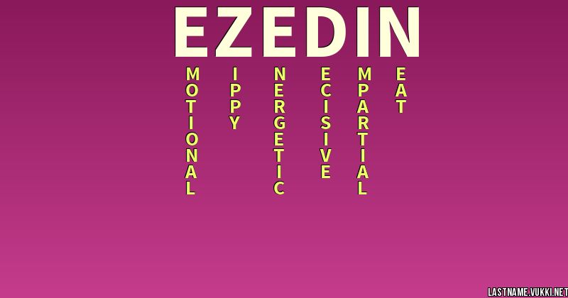 last-name-meaning-ezedin