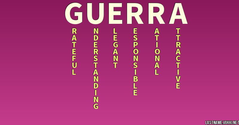 last-name-meaning-guerra