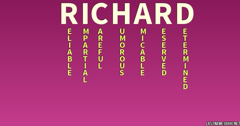 last-name-meaning-richard