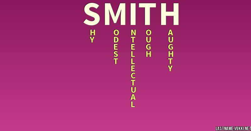 last-name-meaning-smith